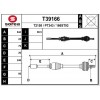 T39166, EAI, Полуось PSA 308, 408, C4 седан, C4 (B7), DS4  1.6 VTi 16v (EP6) АКПП AL4 правая