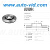 BD-1084, Fremax, Диск тормозной передний Ford Mustang 3.8-4.6 06->14  высокоуглеродистый  355x32 mm