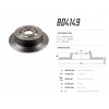 BD-4149, Fremax, Диск тормозной задний Lexus IS, Toyota Mark 10, Crown 05-> высокоуглеродистый  291x10 mm